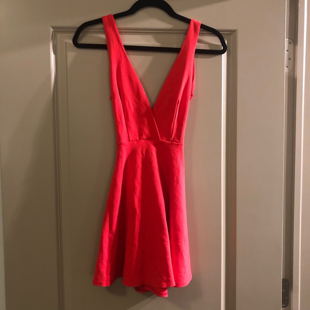 Lulu’s Cross back Red Dress